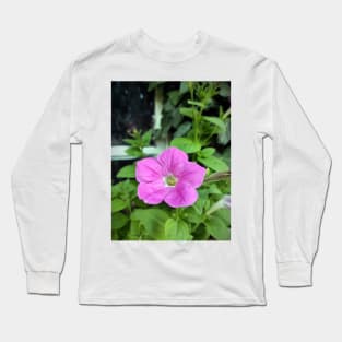 Petunia in front of the window Long Sleeve T-Shirt